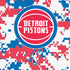 NBA Detroit Pistons Digi Camo Moto E5 Play Skin